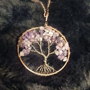 Amethyst Tree of Life Necklace